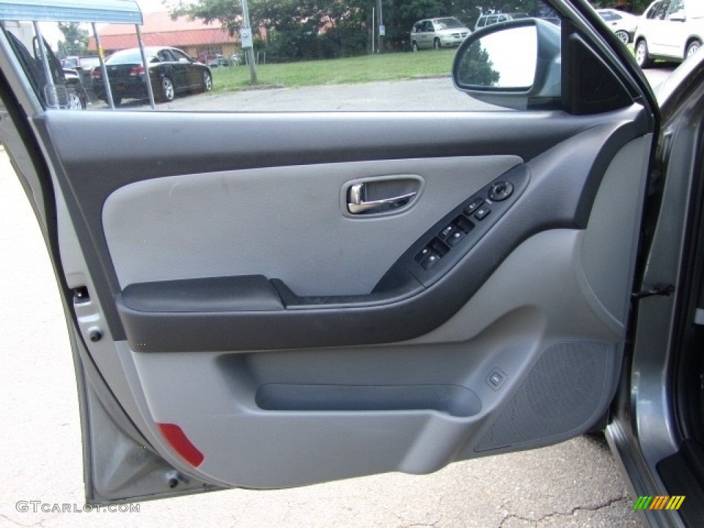 2010 Elantra Blue - Carbon Gray Mist / Gray photo #18