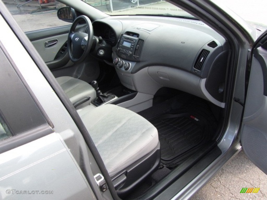 2010 Elantra Blue - Carbon Gray Mist / Gray photo #22