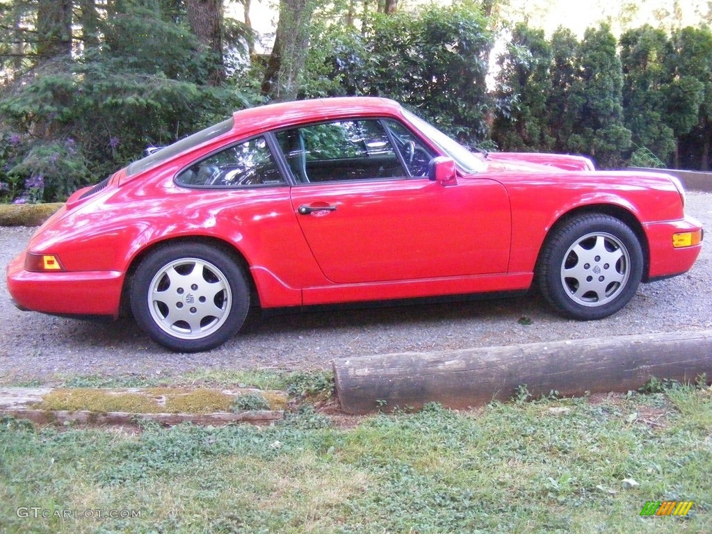 Guards Red 1989 Porsche 911 Carrera 4 Coupe Exterior Photo #127603413