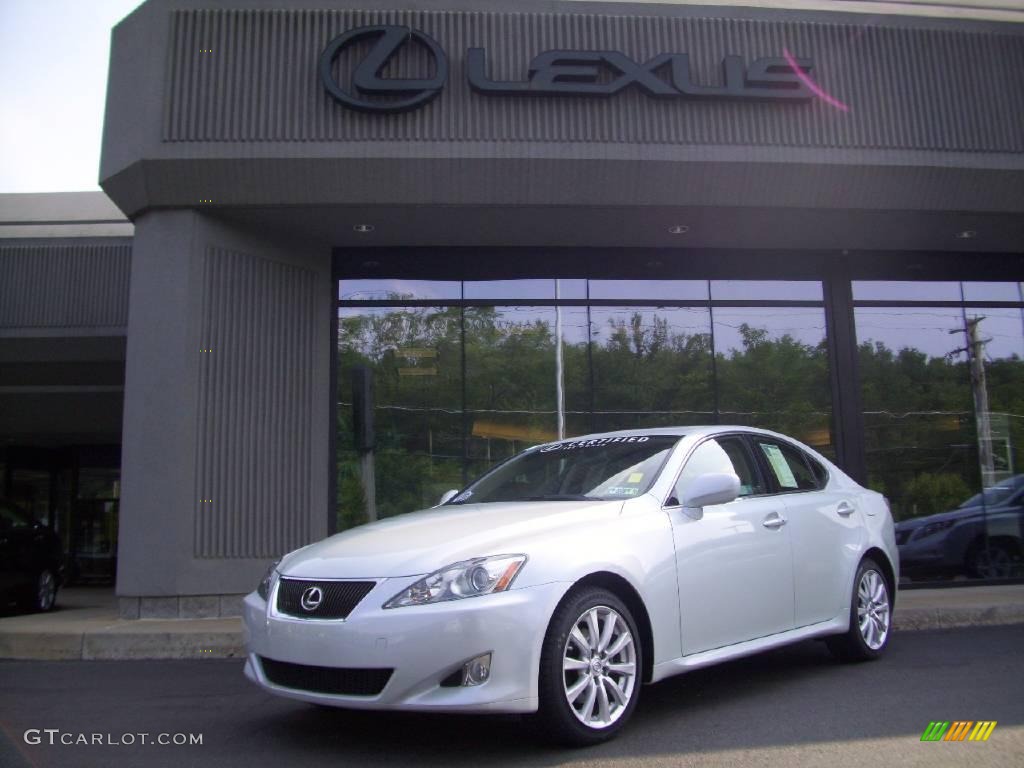 2008 IS 250 AWD - Glacier Frost Pearl / Cashmere Beige photo #1