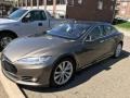 2016 Titanium Metallic Tesla Model S 90D  photo #7