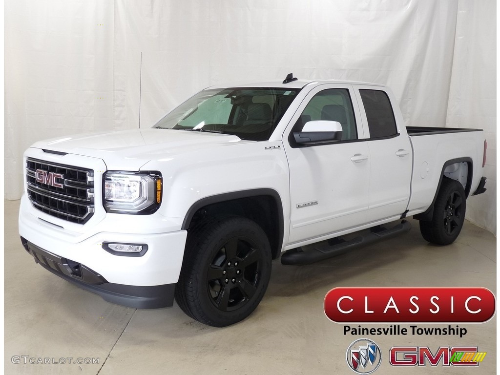 2018 Summit White Gmc Sierra 1500 Elevation Double Cab 4wd