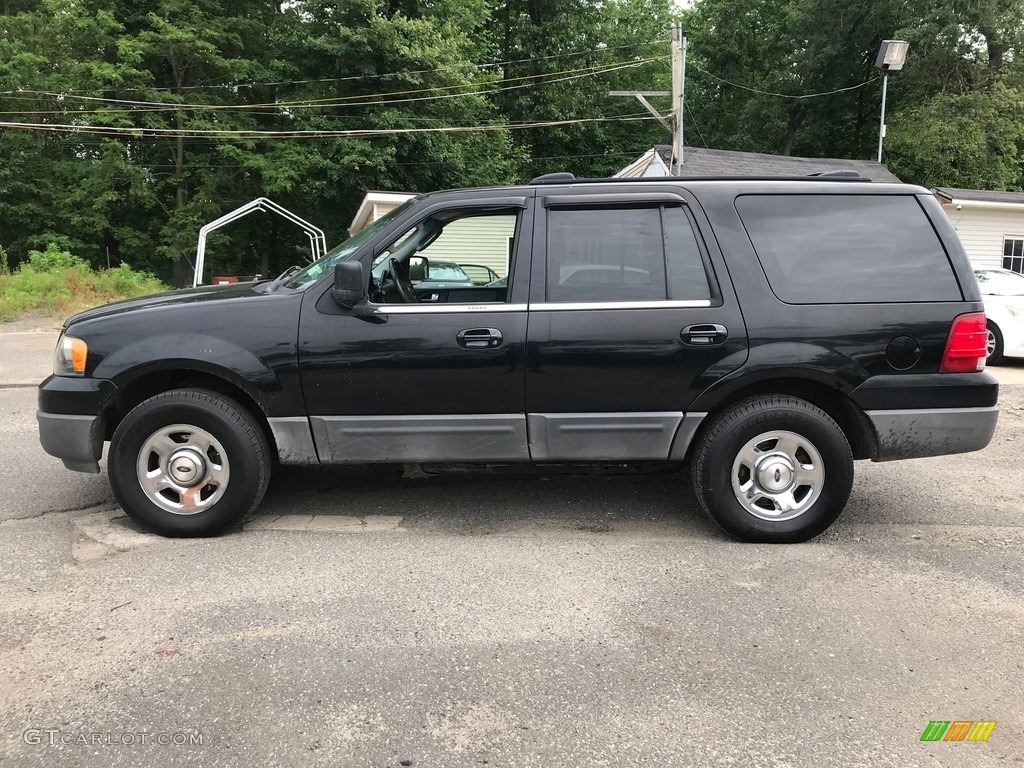 2003 Expedition XLT 4x4 - Black Clearcoat / Medium Parchment photo #3