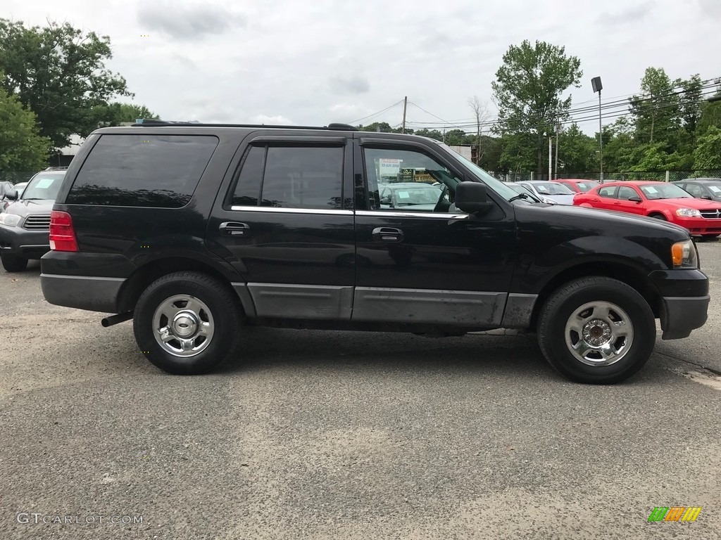 2003 Expedition XLT 4x4 - Black Clearcoat / Medium Parchment photo #8