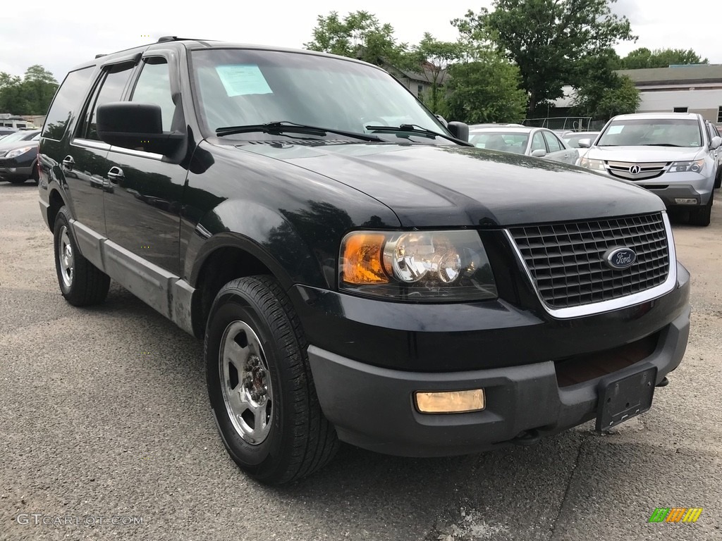 2003 Expedition XLT 4x4 - Black Clearcoat / Medium Parchment photo #10