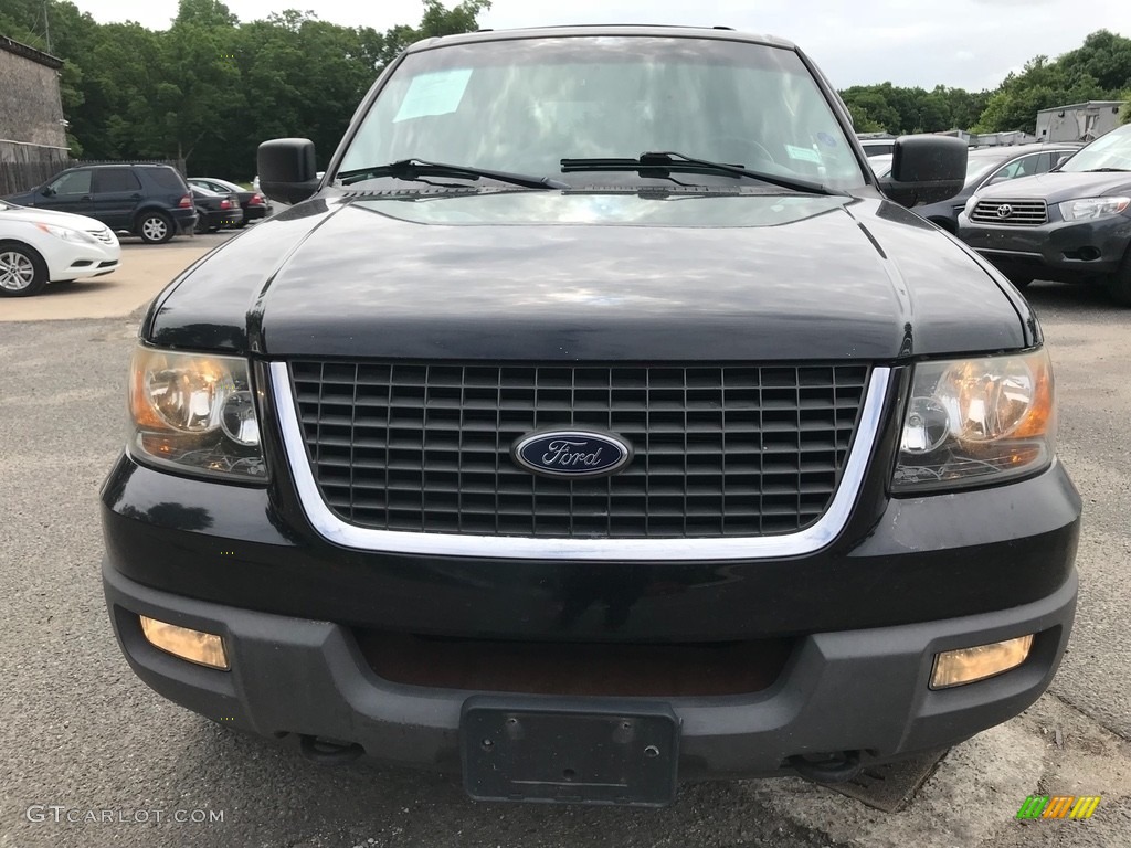 2003 Expedition XLT 4x4 - Black Clearcoat / Medium Parchment photo #11