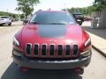 2015 Deep Cherry Red Crystal Pearl Jeep Cherokee Trailhawk 4x4  photo #4