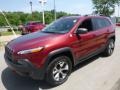2015 Deep Cherry Red Crystal Pearl Jeep Cherokee Trailhawk 4x4  photo #5