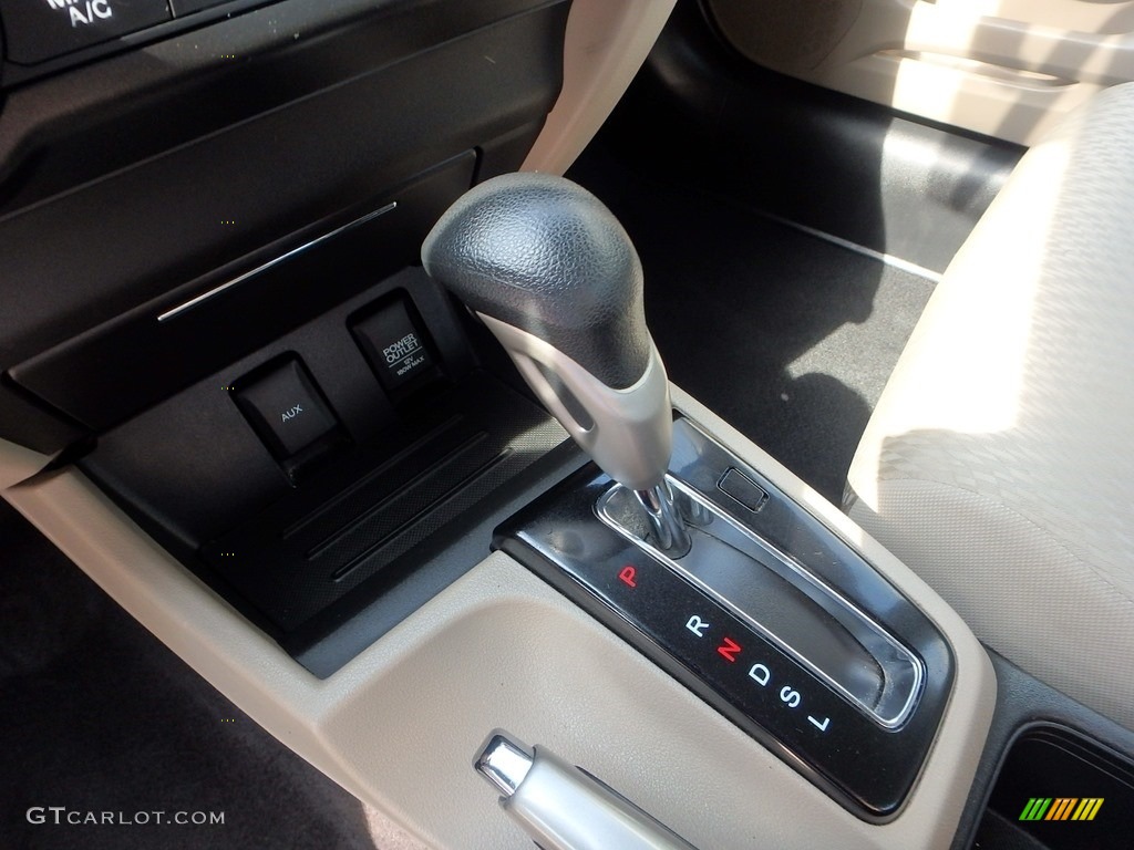 2015 Civic LX Sedan - Urban Titanium Metallic / Beige photo #20