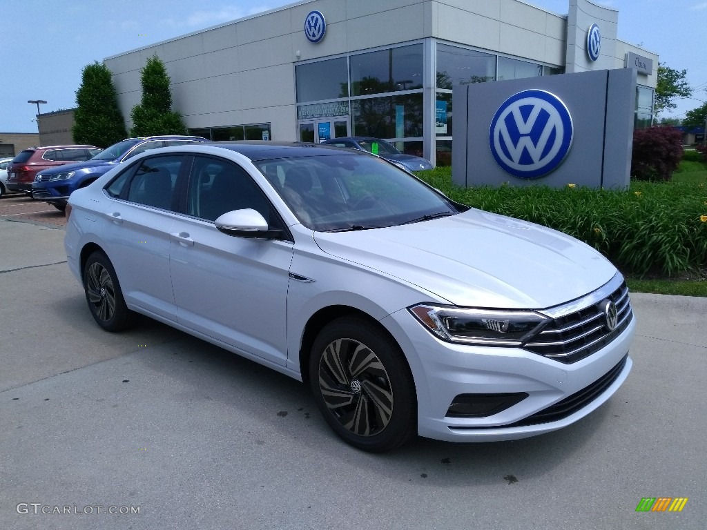 White Silver Metallic 2019 Volkswagen Jetta SEL Premium Exterior Photo #127605798