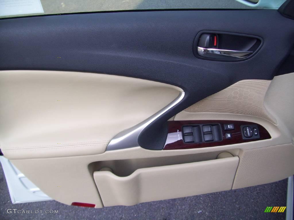 2008 IS 250 AWD - Glacier Frost Pearl / Cashmere Beige photo #11