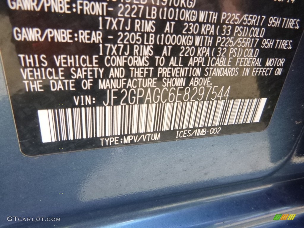 2014 XV Crosstrek 2.0i Limited - Quartz Blue Pearl / Ivory photo #10
