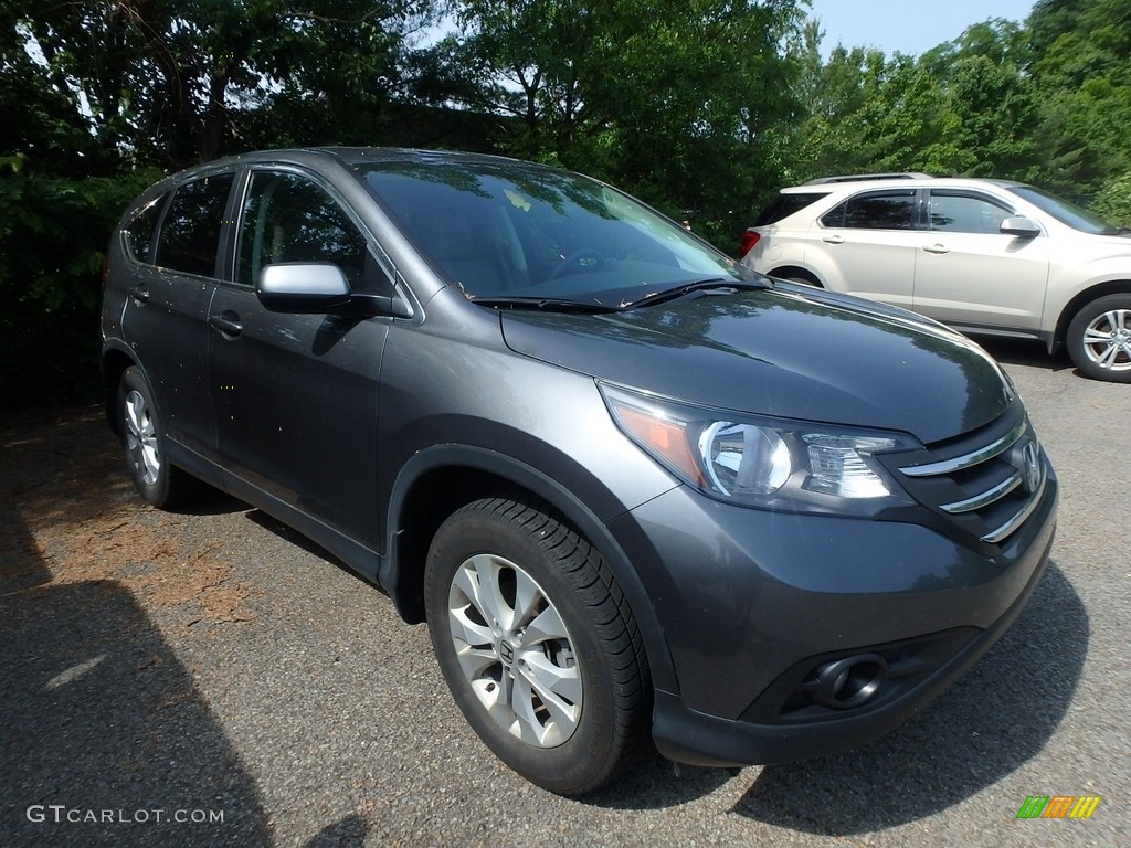 2014 CR-V EX AWD - Polished Metal Metallic / Black photo #3