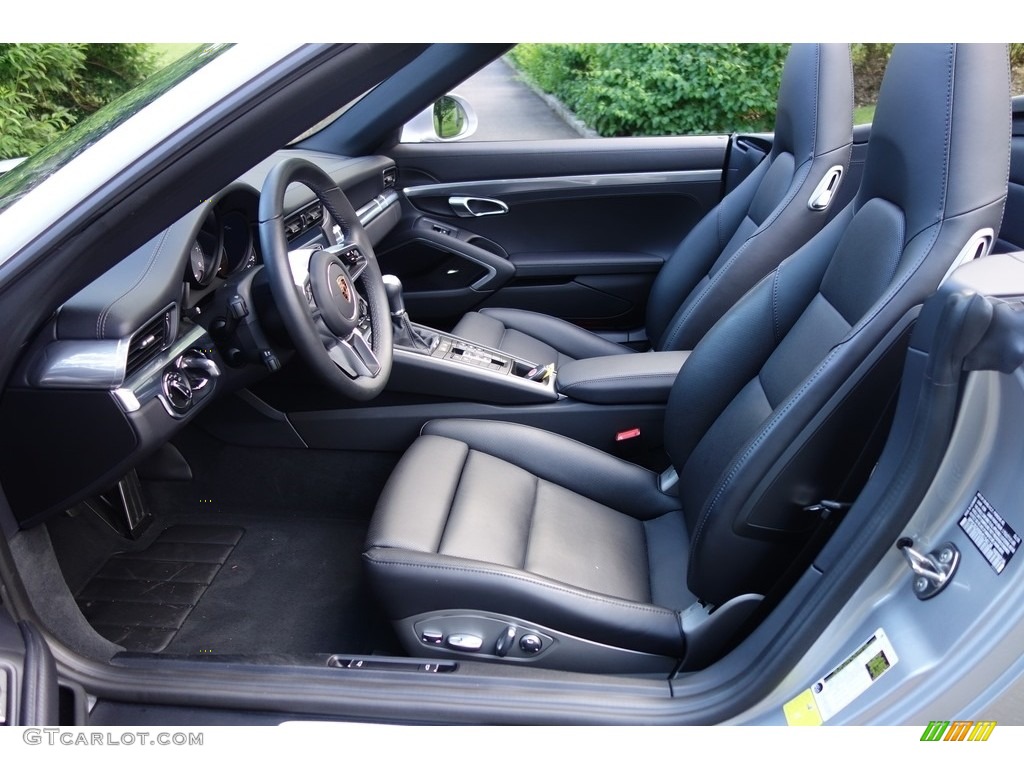 Black Interior 2017 Porsche 911 Carrera S Cabriolet Photo #127607007