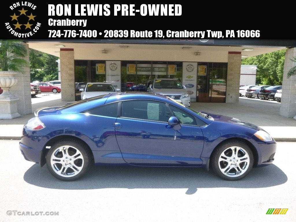 2009 Eclipse GS Coupe - Maizen Blue Pearl / Dark Charcoal photo #1