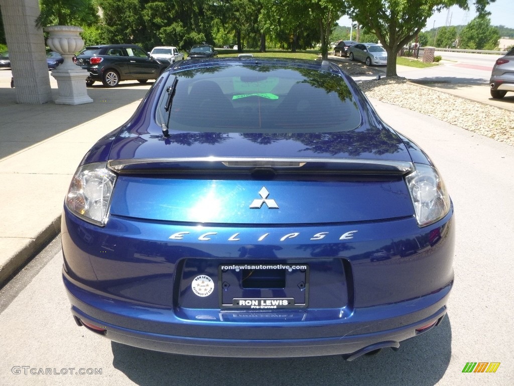 2009 Eclipse GS Coupe - Maizen Blue Pearl / Dark Charcoal photo #8