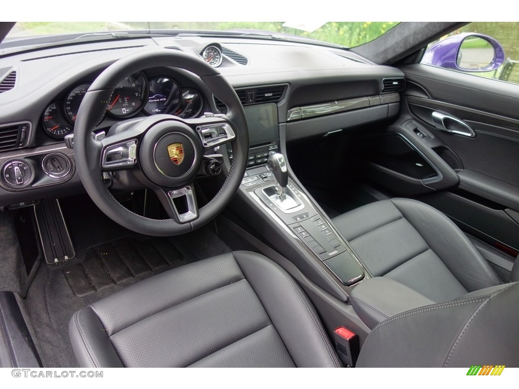 Black Interior 2017 Porsche 911 Carrera GTS Coupe Photo #127607394
