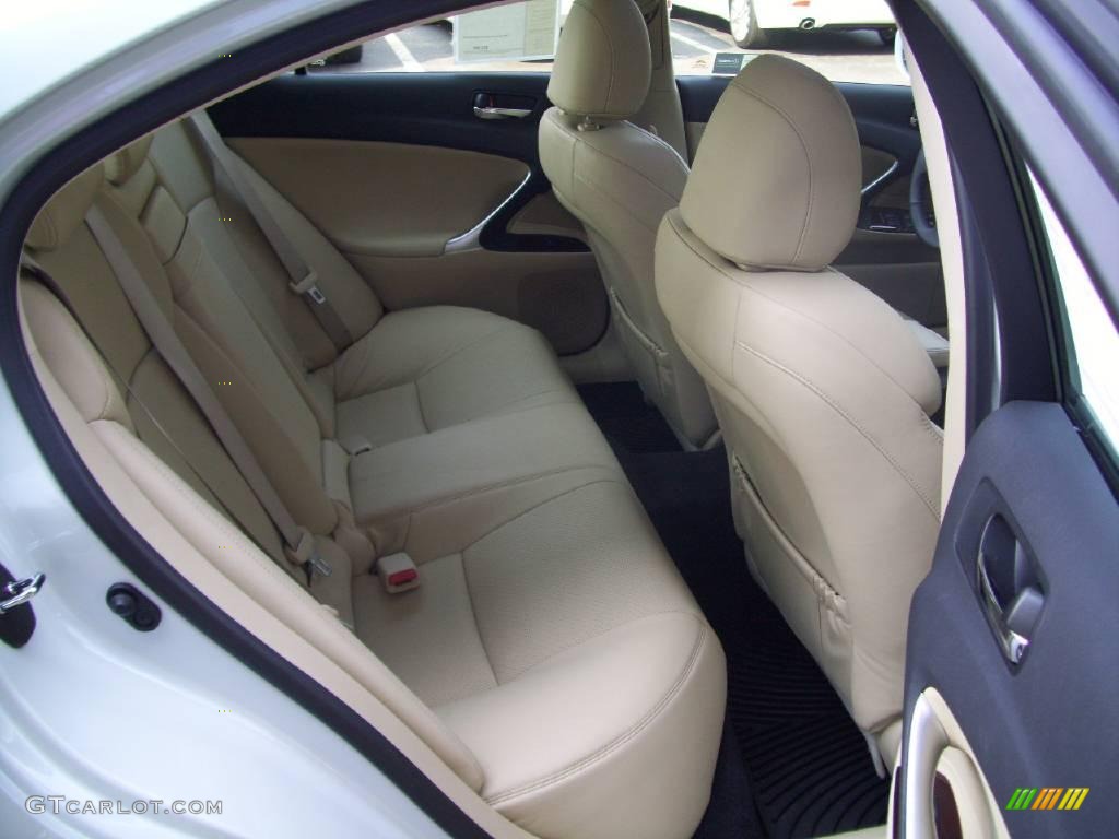 2008 IS 250 AWD - Glacier Frost Pearl / Cashmere Beige photo #16