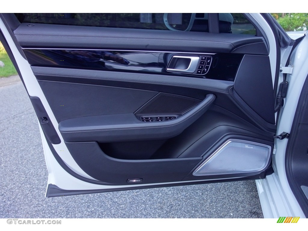 2018 Porsche Panamera Turbo Black Door Panel Photo #127608321