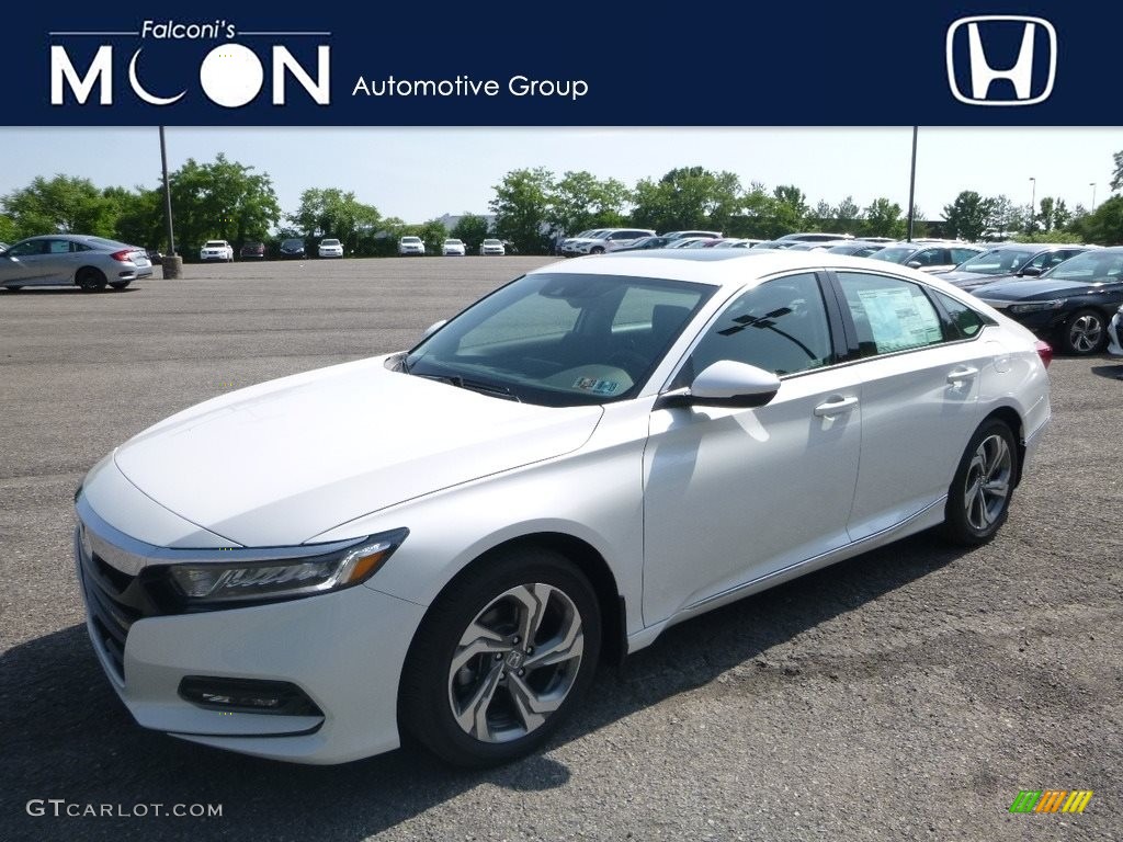 2018 Accord EX-L Sedan - Platinum White Pearl / Black photo #1