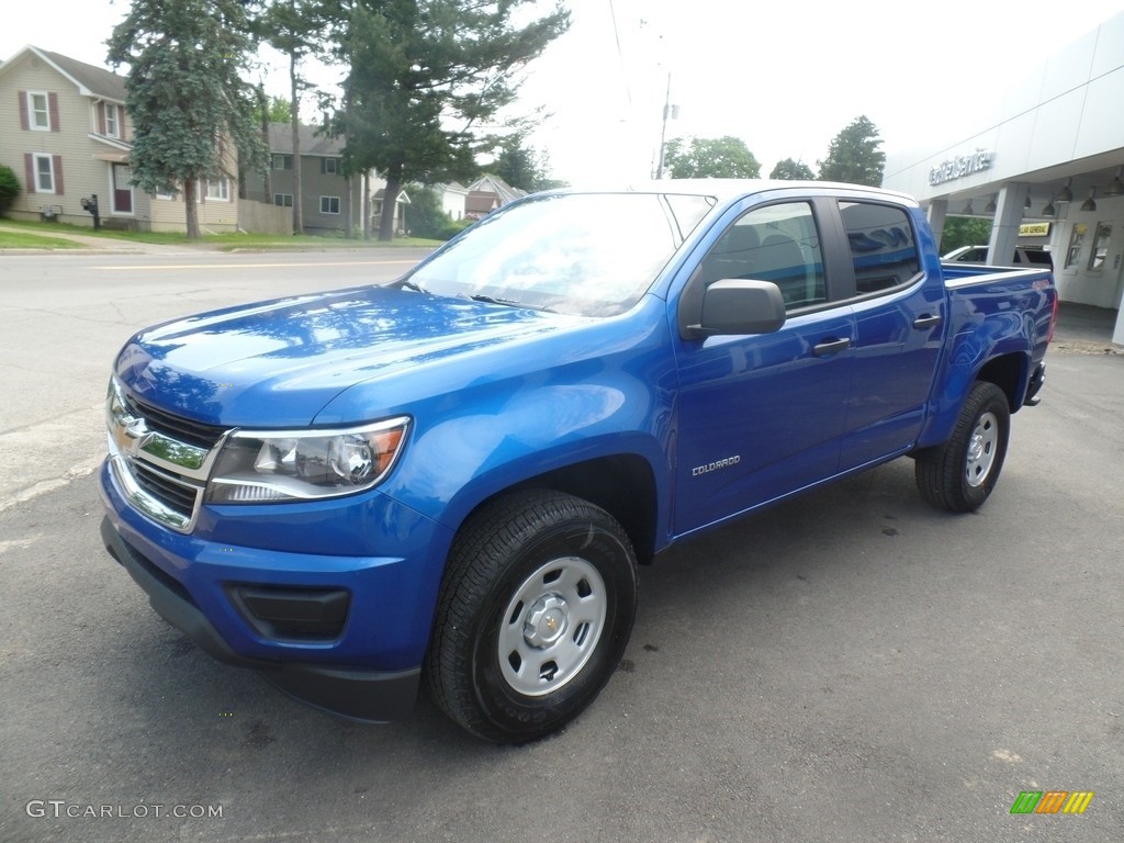 2018 Colorado WT Crew Cab 4x4 - Kinetic Blue Metallic / Jet Black/Dark Ash photo #1