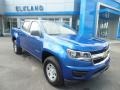 2018 Kinetic Blue Metallic Chevrolet Colorado WT Crew Cab 4x4  photo #3