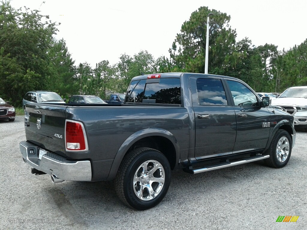 2018 1500 Laramie Crew Cab 4x4 - Granite Crystal Metallic / Black photo #5