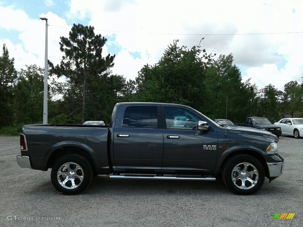 2018 1500 Laramie Crew Cab 4x4 - Granite Crystal Metallic / Black photo #6