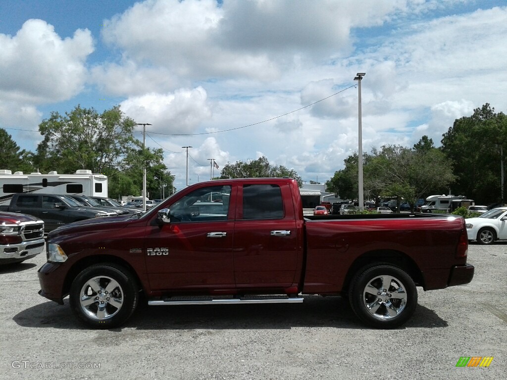 2018 1500 Express Quad Cab 4x4 - Delmonico Red Pearl / Black/Diesel Gray photo #2