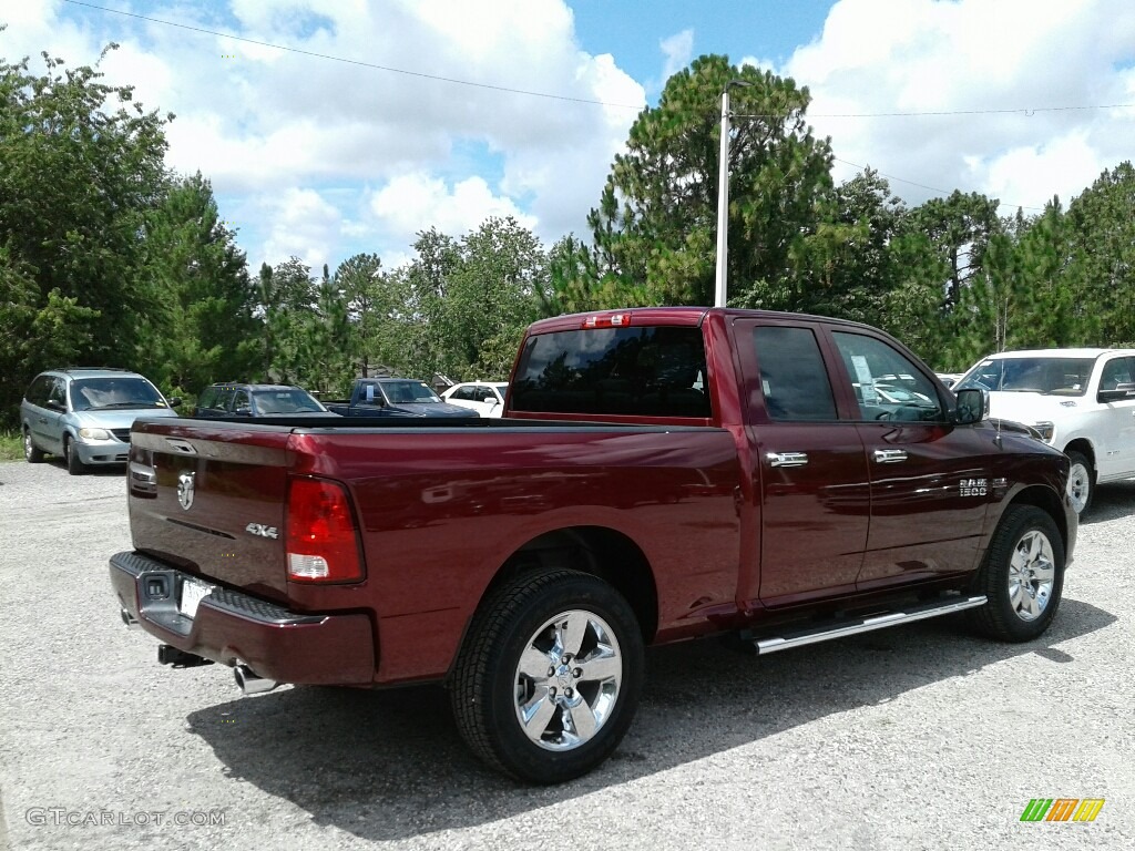 2018 1500 Express Quad Cab 4x4 - Delmonico Red Pearl / Black/Diesel Gray photo #5