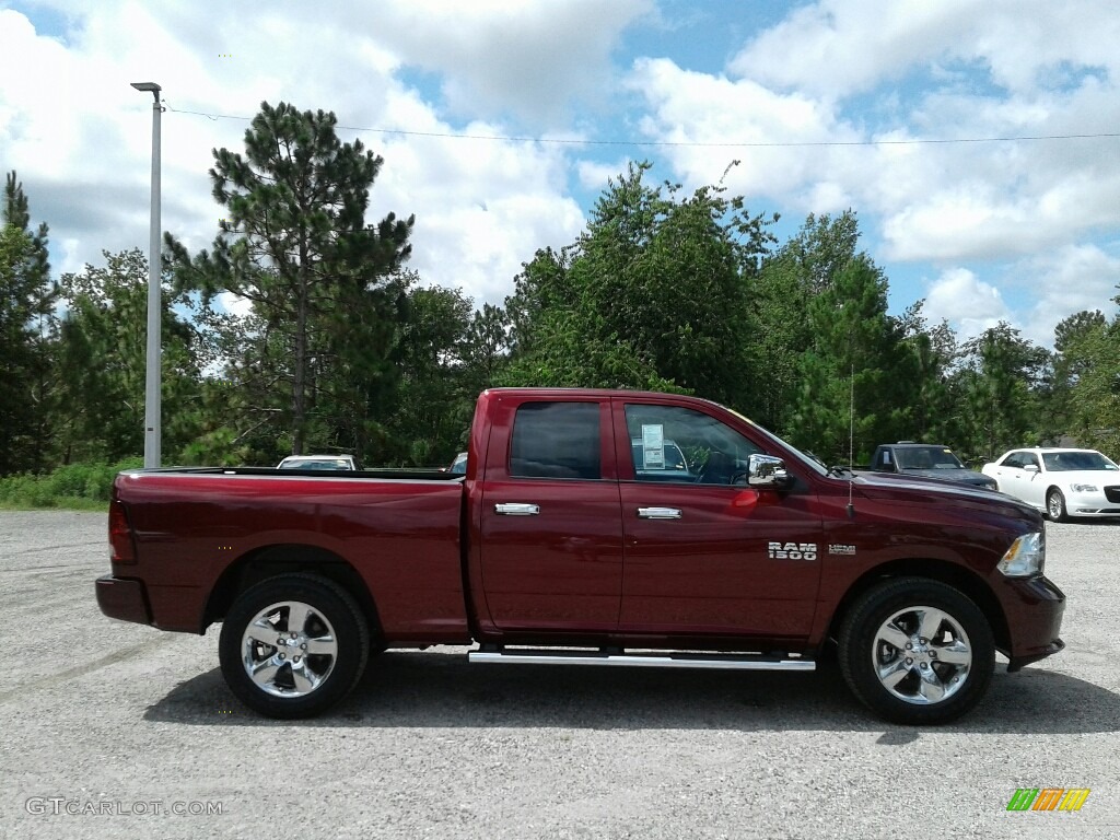 2018 1500 Express Quad Cab 4x4 - Delmonico Red Pearl / Black/Diesel Gray photo #6