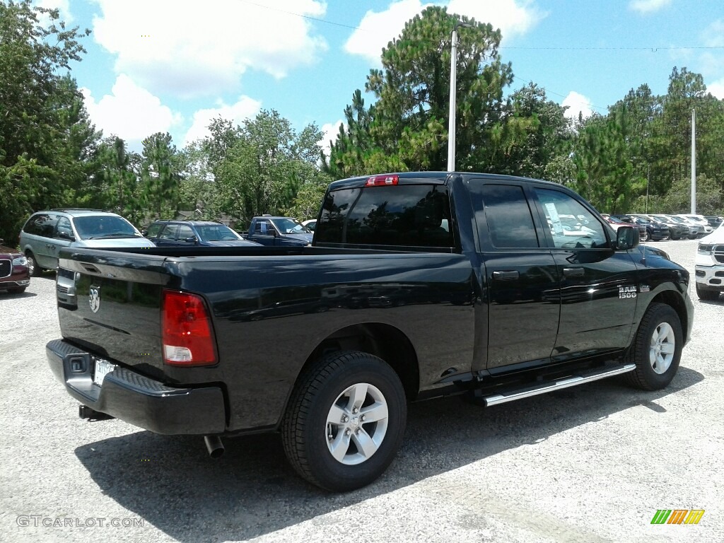 2018 1500 Express Quad Cab - Brilliant Black Crystal Pearl / Black/Diesel Gray photo #5
