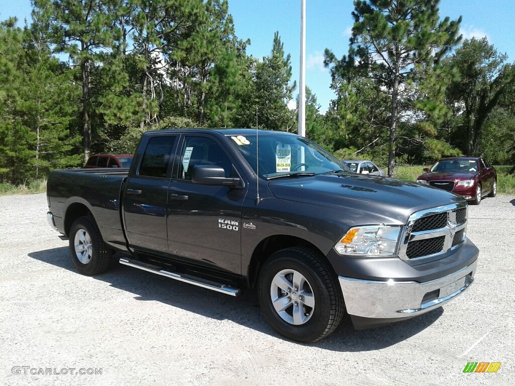 2018 1500 Tradesman Quad Cab - Granite Crystal Metallic / Black/Diesel Gray photo #7