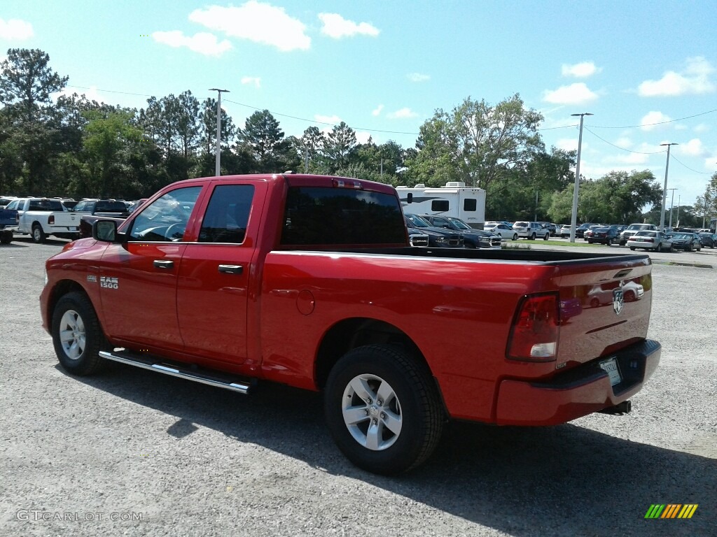 2018 1500 Express Quad Cab - Flame Red / Black/Diesel Gray photo #3