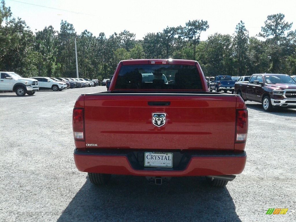 2018 1500 Express Quad Cab - Flame Red / Black/Diesel Gray photo #4