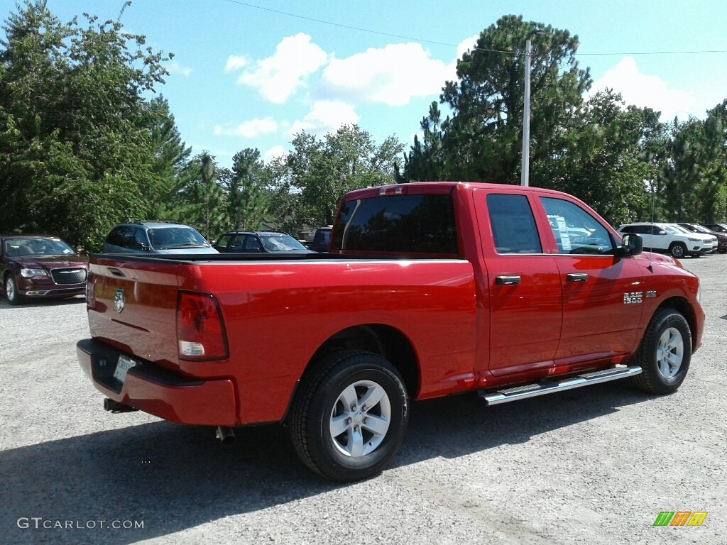 2018 1500 Express Quad Cab - Flame Red / Black/Diesel Gray photo #5