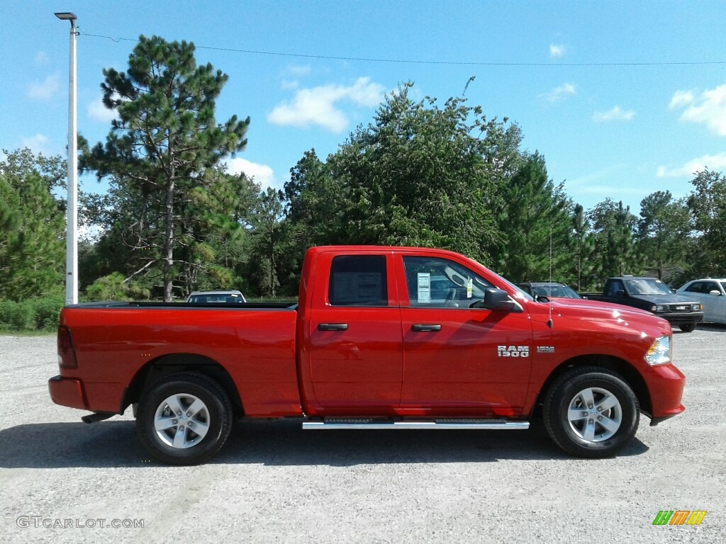 2018 1500 Express Quad Cab - Flame Red / Black/Diesel Gray photo #6