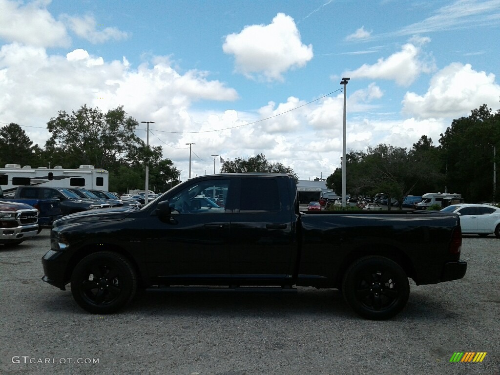 2018 1500 Express Quad Cab - Brilliant Black Crystal Pearl / Black/Diesel Gray photo #2