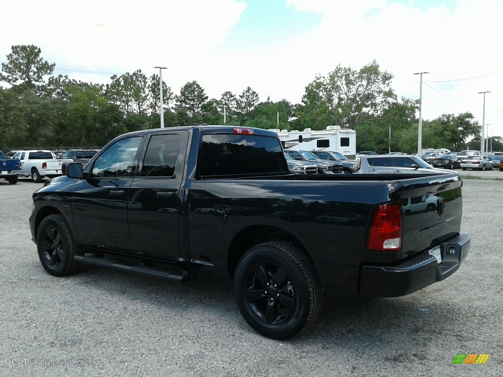 2018 1500 Express Quad Cab - Brilliant Black Crystal Pearl / Black/Diesel Gray photo #3