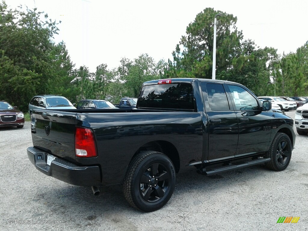 2018 1500 Express Quad Cab - Brilliant Black Crystal Pearl / Black/Diesel Gray photo #5