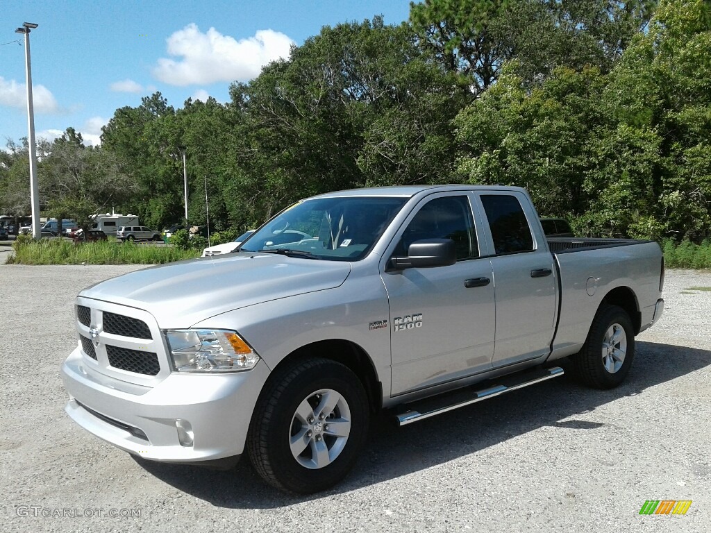 2018 1500 Express Quad Cab - Bright Silver Metallic / Black/Diesel Gray photo #1