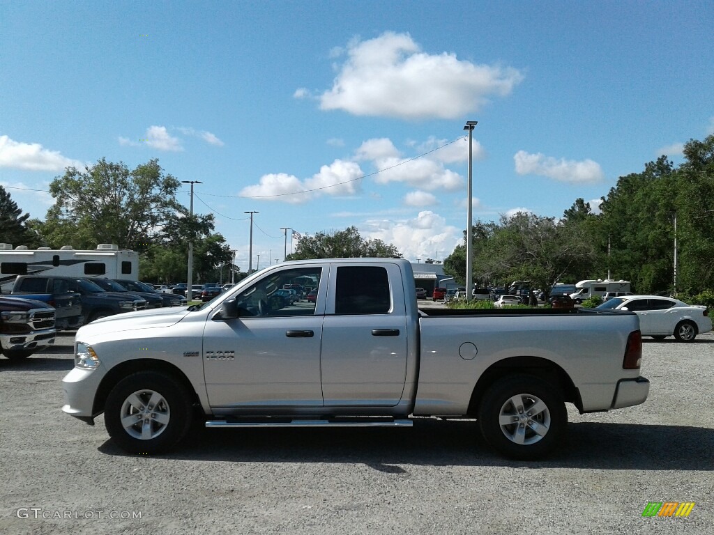 2018 1500 Express Quad Cab - Bright Silver Metallic / Black/Diesel Gray photo #2