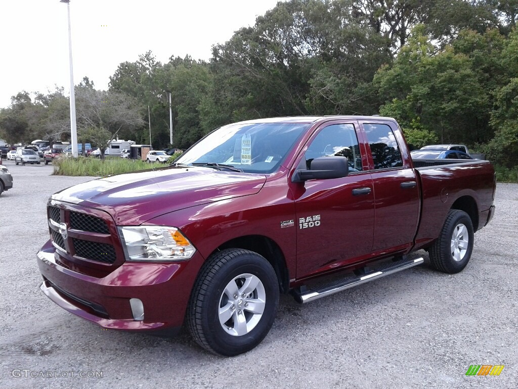 2018 1500 Express Quad Cab - Delmonico Red Pearl / Black/Diesel Gray photo #1