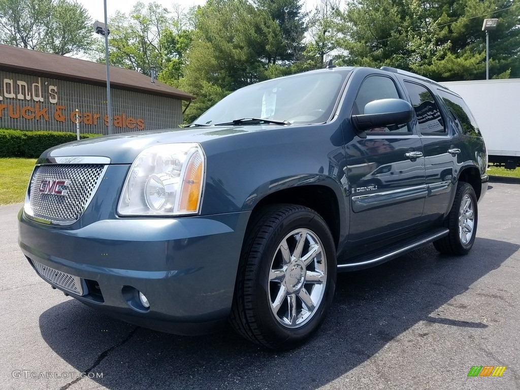 2008 Yukon Denali AWD - Stealth Gray Metallic / Ebony photo #2