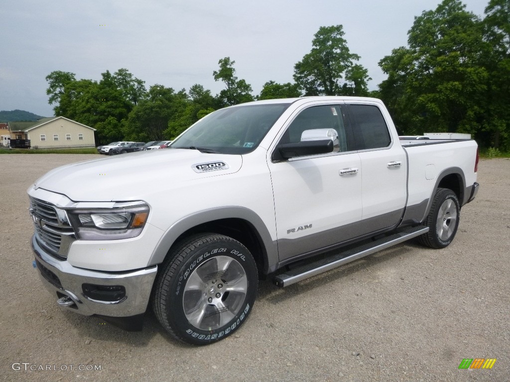 Ivory Tri–Coat 2019 Ram 1500 Laramie Quad Cab 4x4 Exterior Photo #127617908