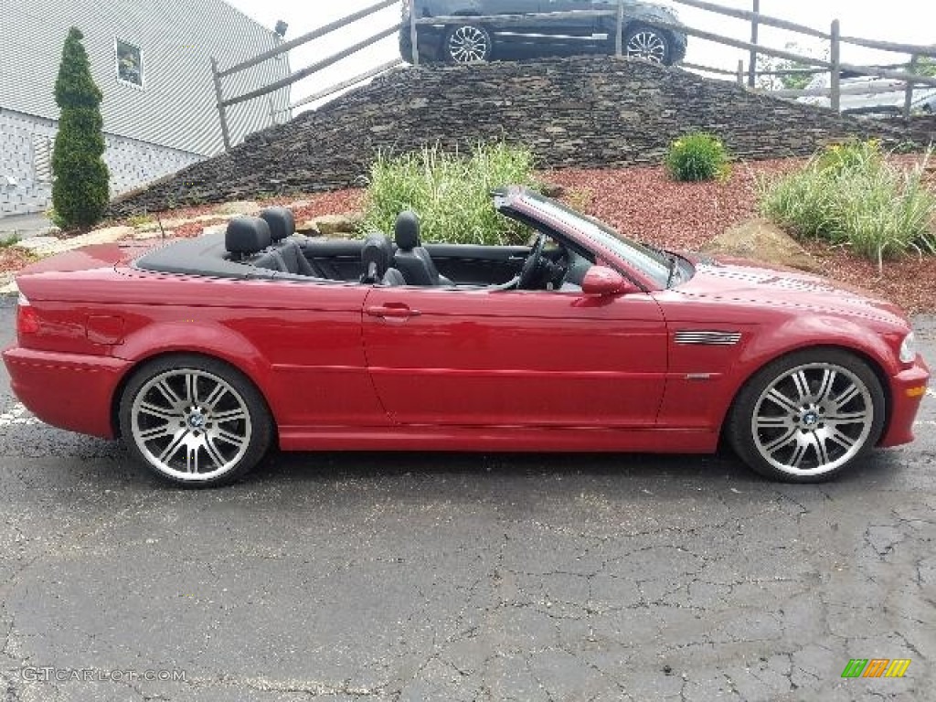 2006 M3 Convertible - Imola Red / Black photo #2