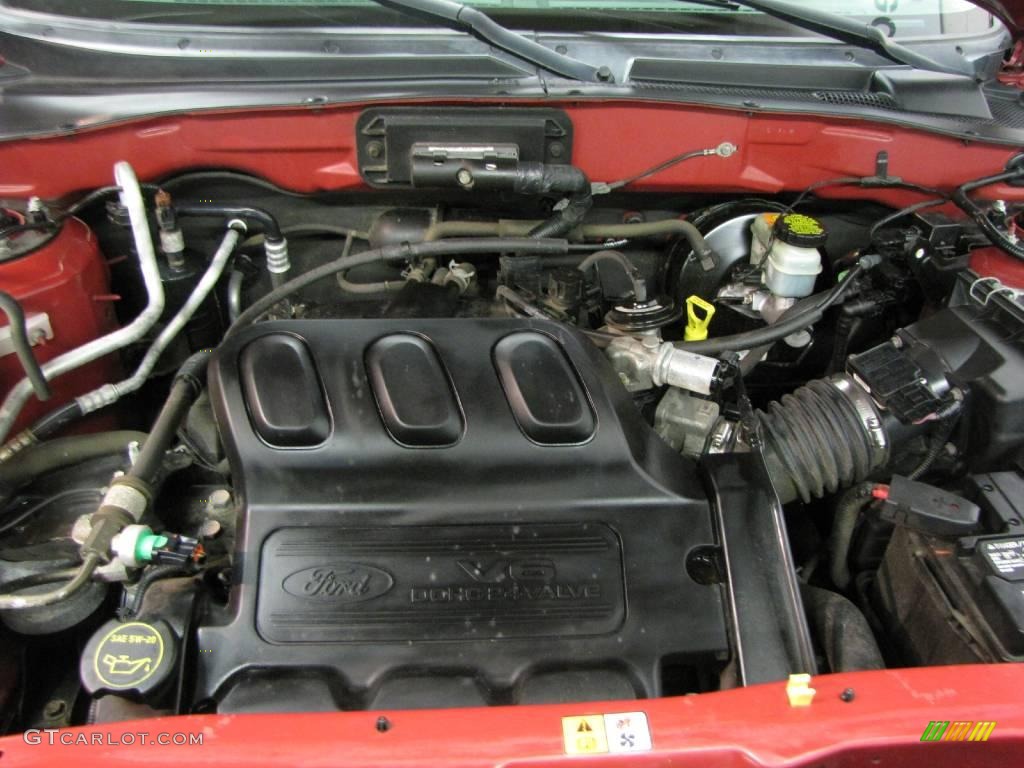 2004 Escape XLS V6 4WD - Redfire Metallic / Medium/Dark Flint photo #21