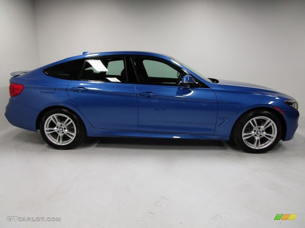 2018 3 Series 330i xDrive Gran Turismo - Mediterranean Blue Metallic / Black photo #6