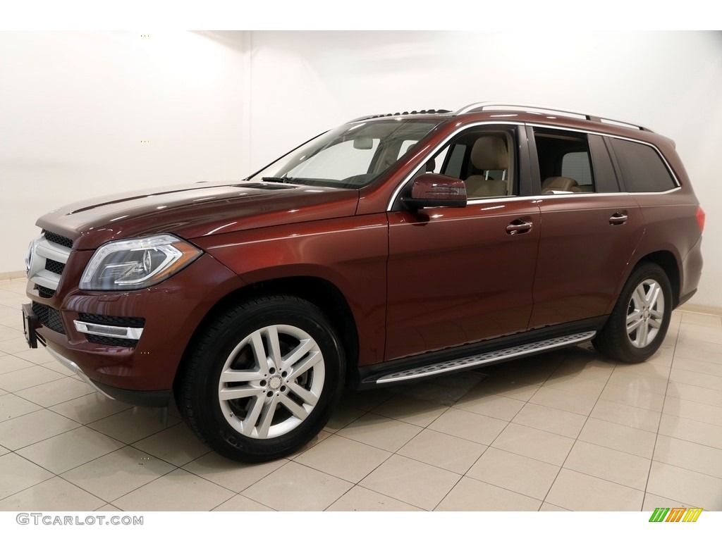 2014 GL 350 BlueTEC 4Matic - Cinnabar Red Metallic / Almond Beige photo #3