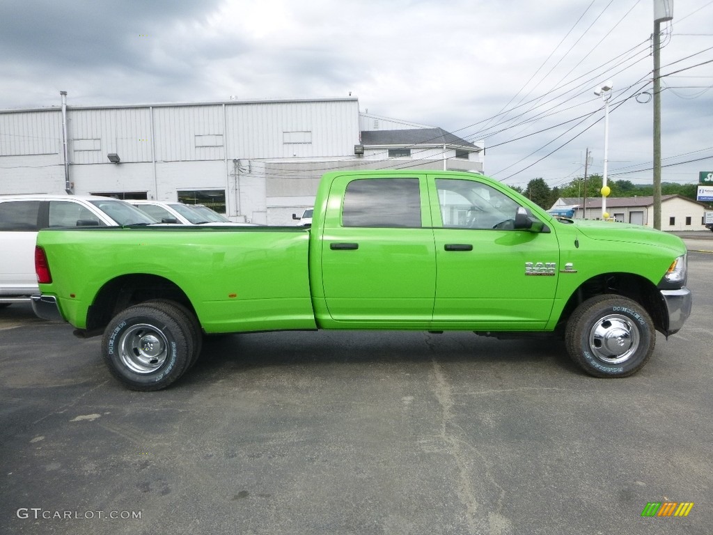 2018 3500 Tradesman Crew Cab 4x4 Dual Rear Wheel - Hills Green / Black/Diesel Gray photo #6